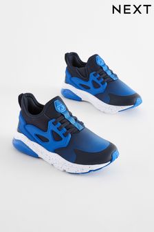 藍色╱黑色 - 彈性蕾絲運動鞋 (977312) | NT$1,150 - NT$1,460