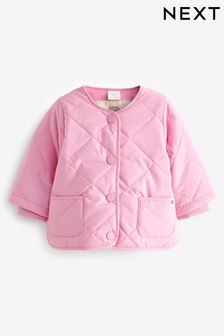 Pink Baby Quilted Jacket (0mths-2yrs) (977388) | €28 - €31