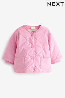 Pink Baby Quilted Jacket (0mths-2yrs) (977388) | kr360 - kr390