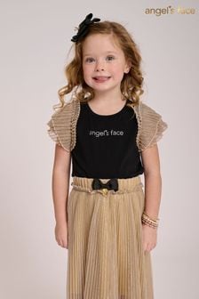 Angels Face Piper Pleated Sleeve Black Top (978328) | 157 zł - 172 zł