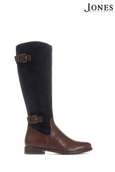 Jones Bootmaker Blue Leather Knee High Boots (978626) | 222 €