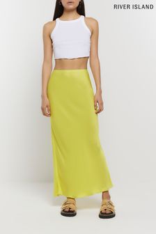 River Island Yellow Easy Bias Maxi Skirt (978670) | €18.50