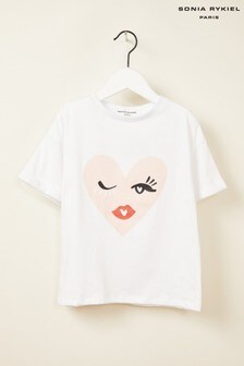 Sonia Rykiel White Heart T-Shirt (978838) | €38