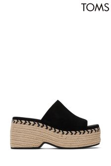 TOMS Laila Black Mules In Suede (979190) | MYR 540