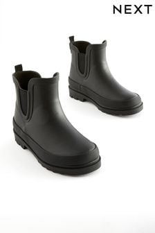 Black Warm Lined Ankle Wellies (979796) | $29 - $34