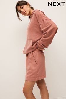 Розовый - Выбеленные трикотажные шорты-бермуды (979981) | €21