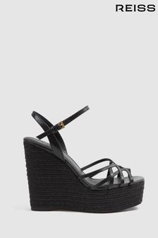 Girls 2025 black wedges