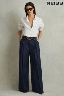 Pantalons plissés en lin Reiss Leila (980316) | €209