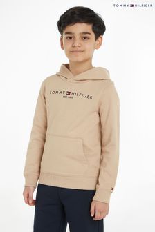 Tommy Hilfiger Kinder Unisex Basic-Kapuzensweatshirt, Creme (980756) | 27 € - 33 €