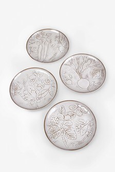Set of 4 Natural Oakley Side Plates (980788) | KRW26,900