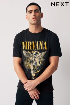 黑色 Nirvana - 普通款 - Band T恤 (981009) | NT$840