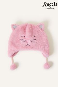 Angels by Accessorize Pink Faux Fur Fluffy Cat Chullo Hat (981426) | 23 €