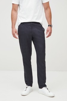 Carreaux bleu marine - Pantalon de jogging habillé à carreaux (982055) | €6