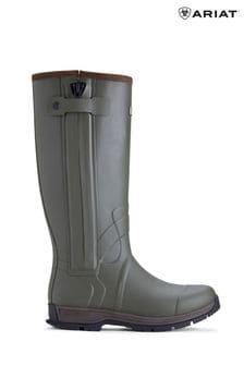 Ariat Green Burford Insulated Zip Rubber Wellies (982060) | €278