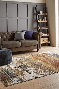 Rust Brown Sunset Abstract Rug (982372) | €126 - €484