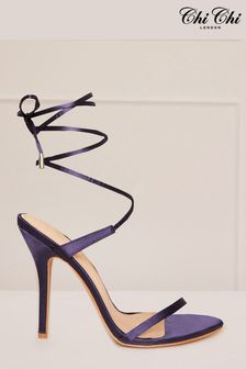 Chi Chi London Purple High Heel Lace Up Sandals (982726) | MYR 300
