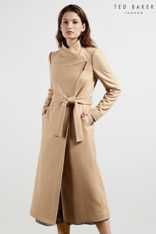 ted baker cream wool coat