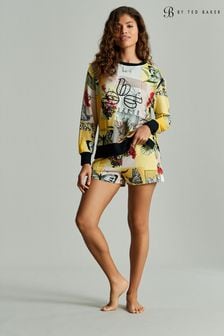 B By Ted Baker Yellow Butterfly Sweat Pyjama Short (983669) | 194 SAR
