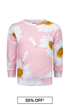 Girls Pink Cotton Sweat Top (983689) | 77 €