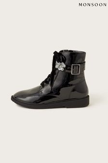 Черные ботинки в байкерском стиле с пайетками Monsoon Flo (984149) | €28