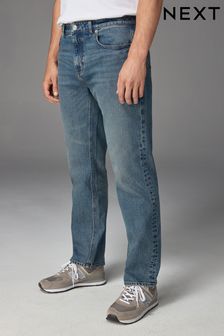 Mens Button Fly Jeans Stretch Belted Jeans Next