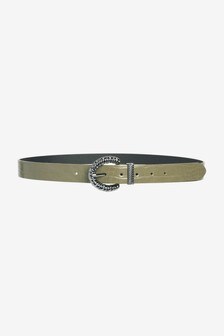 Croc Effect Rope Buckle Belt