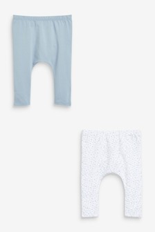 2 Pack Floral Leggings (0mths-2yrs)