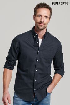 Superdry Blue Organic Cotton Studios Linen Button Down Shirt (985191) | 67 €