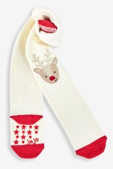 Collants au genou en coton Jojo Maman Bébé à motif renne (985476) | €11