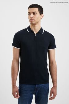 Blue - French Connection Needle Polo Shirt (985884) | kr550