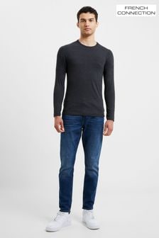 French Connection Black Crew Neck Long Sleeve Sweatshirt (986031) | $31