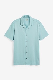 Short Sleeve Revere Collar Shirt