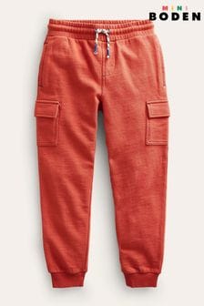 Boden Red Garment Dyed Cargo Joggers (987079) | AED55 - AED64