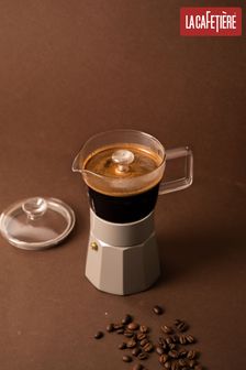 La Cafetière Cream 6 Cup Glass Espresso Maker