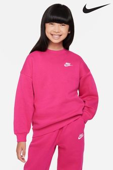 Nike Fushsia Pink Oversized Club Fleece Sweatshirt (987402) | €59