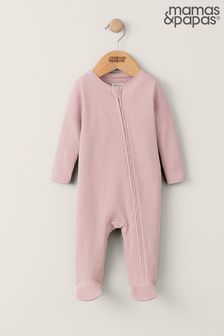 Mamas & Papas Dusky Pink Organic All-In-One (988203) | €25