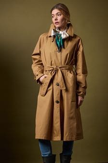 Joules Epwell Brown Waterproof Belted Trench Coat (988466) | €256