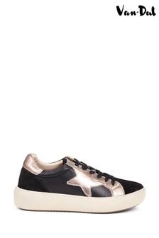 Pavers Van Dal Black Leather Lace-Up Trainers (988944) | 138 €