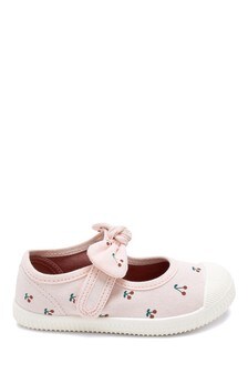 Canvas Bumper Toe Mary Jane Shoes (Younger)