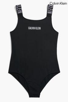 Calvin Klein Mädchen Badeanzug, Schwarz (989855) | 42 €