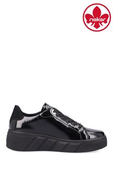 Rieker Womens Evolution Lace-Up Black Shoes (990354) | $148