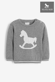 The Little Tailor Grey Baby Knitted Jumper (990473) | $41