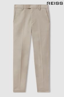 Reiss Stone Eastbury 9-13 yrs Slim Fit Adjustable Waist Chinos (990781) | $71