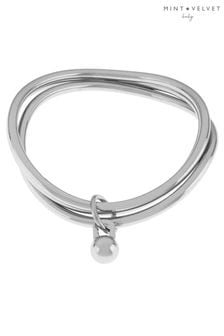 Mint Velvet Silver Tone Triple Bangle (991384) | €45