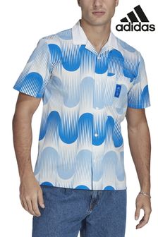 adidas Blue Spain Icon Short Sleeve Shirt (991516) | $100