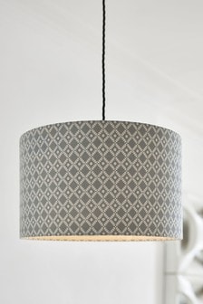 Grey Geo Lamp Shade (992312) | €22