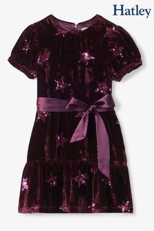 Hatley Sequin Star Velvet Christmas Party Dress (992550) | €34