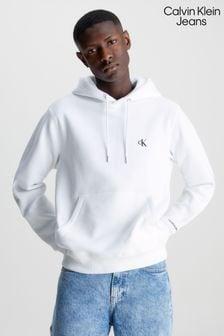 Weiß - Calvin Klein Jeans Essential Kapuzensweatshirt mit Logo (992702) | 108 €