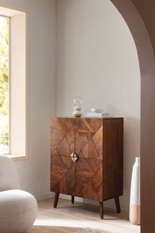 Dark Zaria Mango Wood Tall Sideboard (993192) | €800