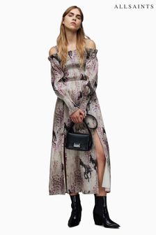 AllSaints Grey Lary Dionne Dress (993284) | kr3,362